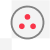 Ícono con tres puntos rojos dentro de un círculo gris