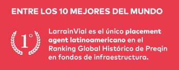 LarrainVial: Único Placement Agent Latinoamericano en el Ranking Global Histórico de Preqin